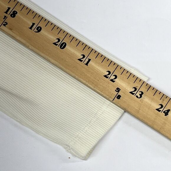 House of Harlow 1960 Bodysuit Medium Ivory Ribbed Diamond V-Neck Timeless Style - Picture 9 of 14